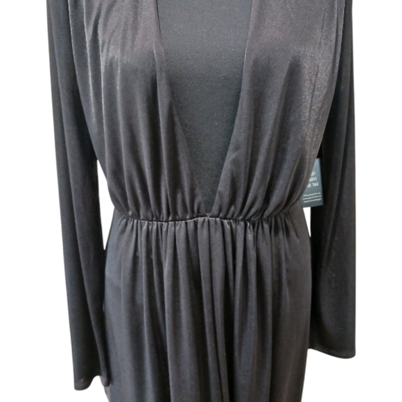 SOLD Express Plunge Neck Front Slit Maxi Dress - Picture 5 of 9